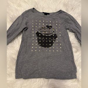 Cupcake sparkle long sleeve shirt